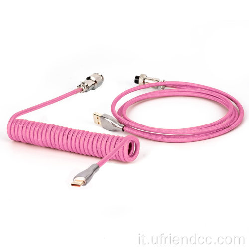 Cavo tastiera Aviatore USB-C a spirale Nylon.